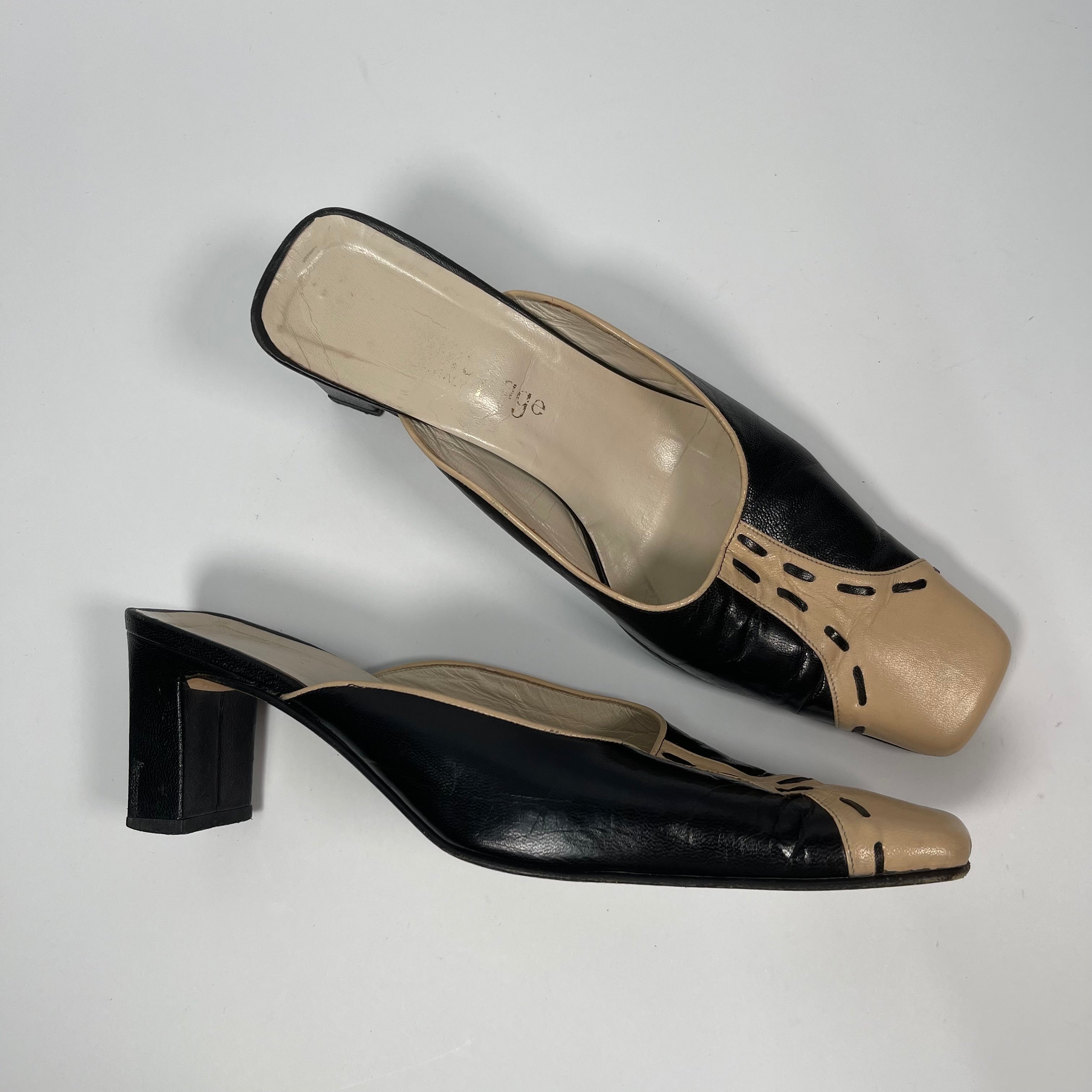 Vintage Kitten Heel Mules