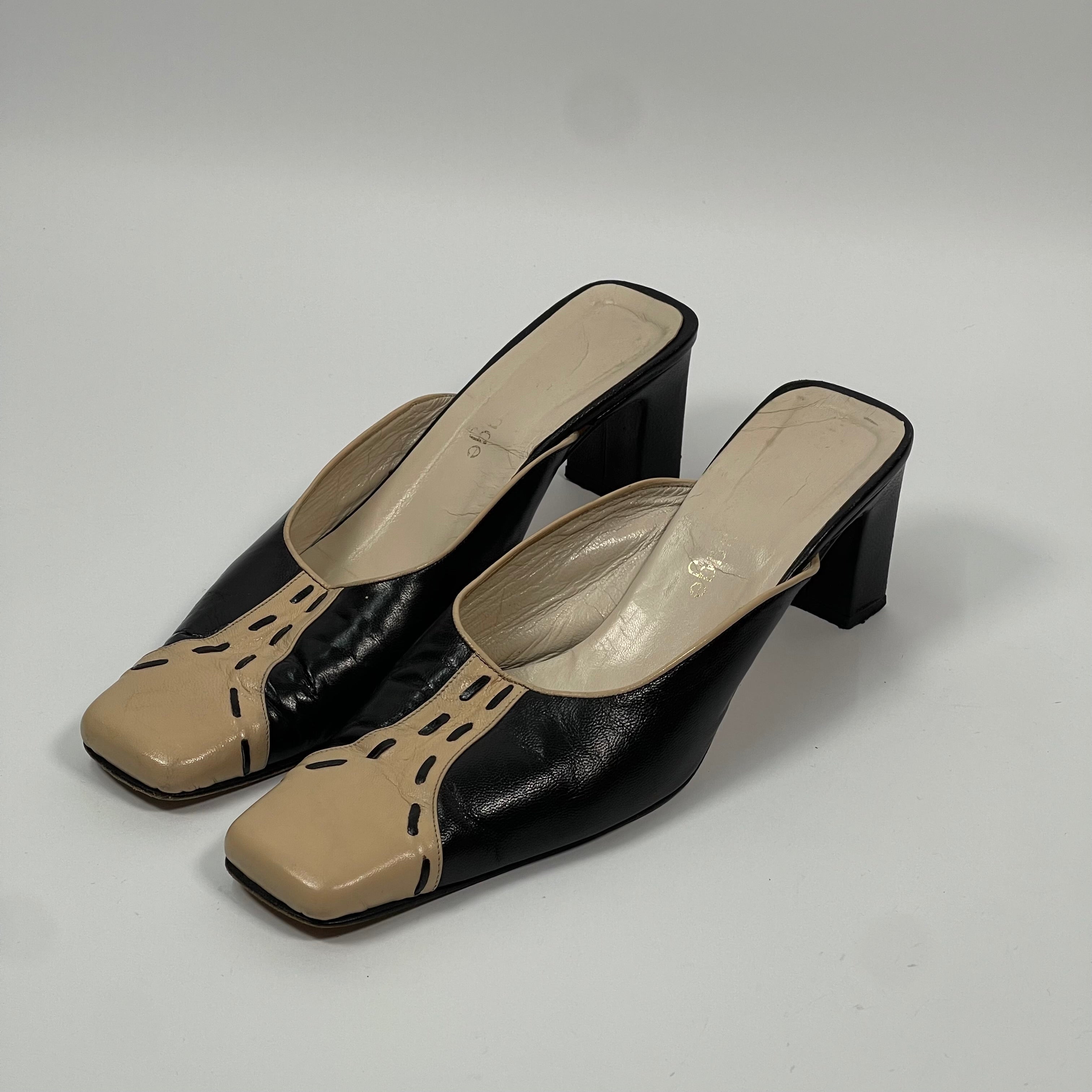 Vintage Kitten Heel Mules