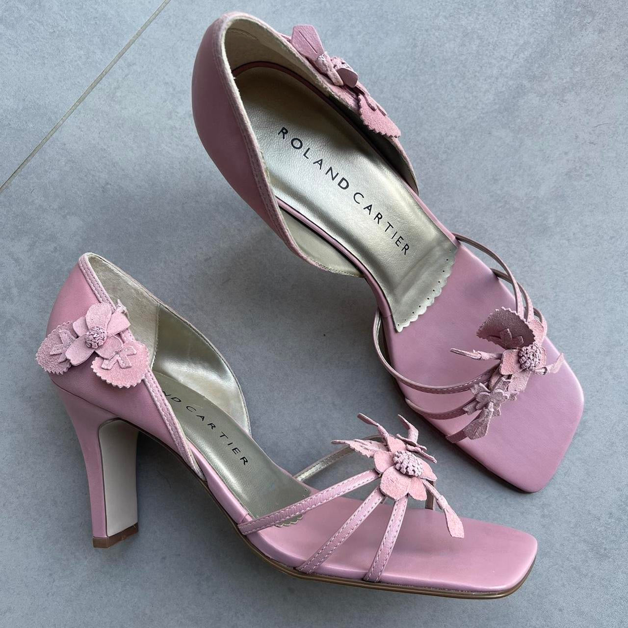 Vintage Baby Pink Kitten Heels